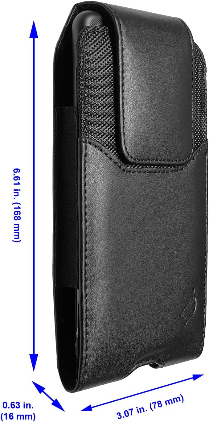 Leather Cell Phone Holster for Boost Celero 5G, Motorola Moto G 5G, Moto G - Image 2