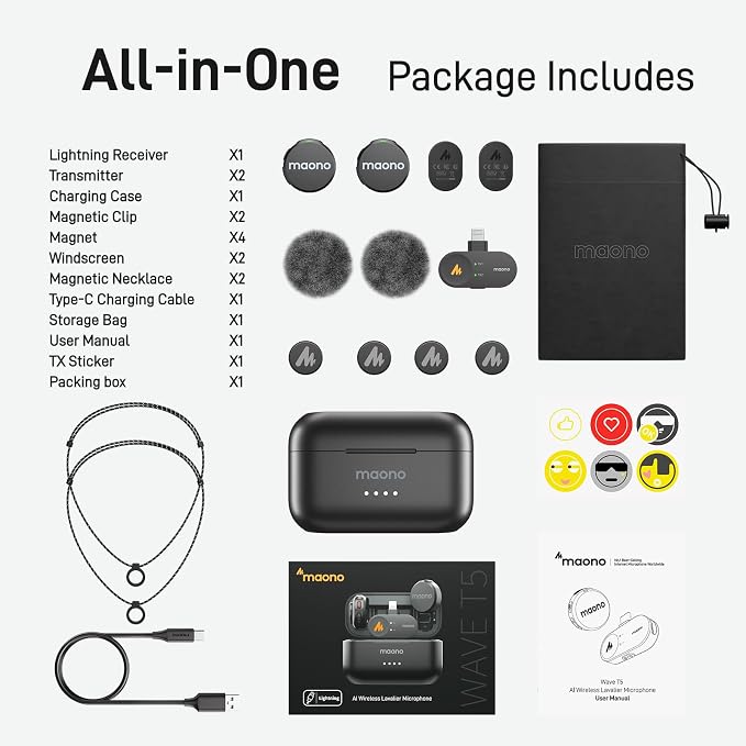 MAONO Wireless Lavalier Microphone - Image 7