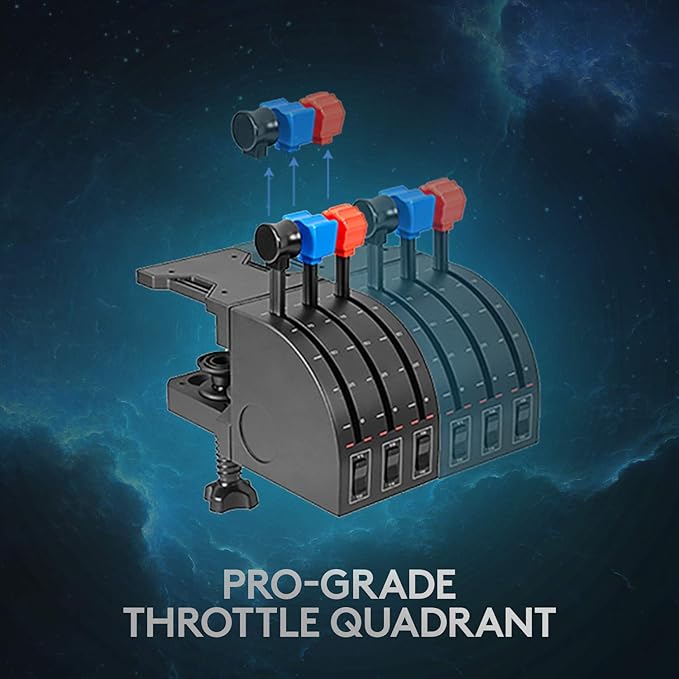 Logitech G PRO Flight Yoke System, Professional Simulation Yoke and Throttle - Image 3