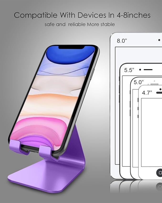 CreaDream Cell Phone Stand, Aluminum Desktop Stand Compatible - Image 4