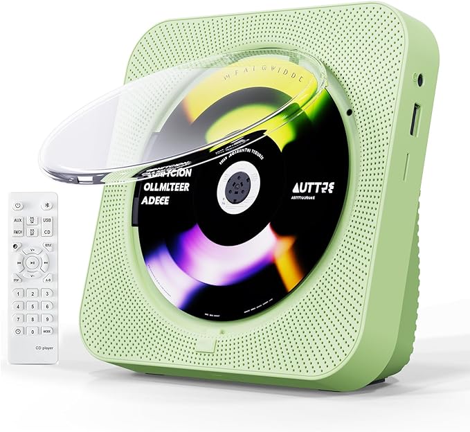CD Player Portable Bluetooth 5.1 Desktop CD Player by ZYOKATA