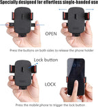 Car Phone Holder Mount for AMPS Standard Diamond Base ，Aluminum 360° Rotation - Image 3