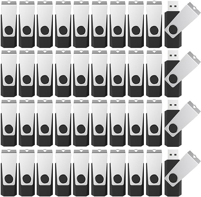 KEXIN 16GB USB Flash Drive Bulk 100 Pack 16G Thumb Drive Swivel Drive USB 2.0 by Home