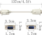 PNGKNYOCN 4.5 Feet DB 9 Pin Male to VGA 15 Pin Male Adapter Cable, RS232 to VGA - Image 5