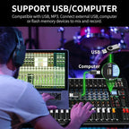 XTUGA 16 Channel Audio Mixer Sound Board Mixing Console, Audio Interface PC USB - Image 2
