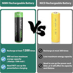 Solar Lights Batteries AA 1600mah High Capacity 1.2V Ni-MH Rechargeable AA - Image 6