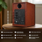 SW205 4" Bookshelf Speakers | Immersive HiFi Audio - Image 4