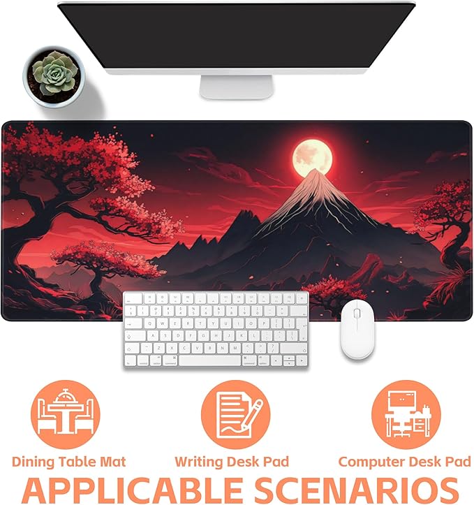 Mouse Pad Large Japanese Landscap Non-Slip Game Desk Mat - Image 4
