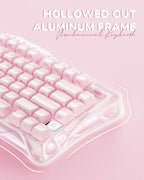 GravaStar Mercury K1 75% Pink Wireless Keyboard, Aluminum Alloy Exoskeleton - Image 4