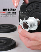 Pro Barbell Clips 1 inch Barbell Clamps 0.9-1.18inch Quick Release Weight Clips - Image 2
