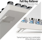 EWEADN TK100 Typewriter Style Wired Mechanical Keyboard, 104 Keys Aesthetic - Image 6