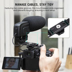 Dual Cold Shoe Extension Bar Mount, Aluminum Dual Hot Shoe Mount Bracket - Image 4