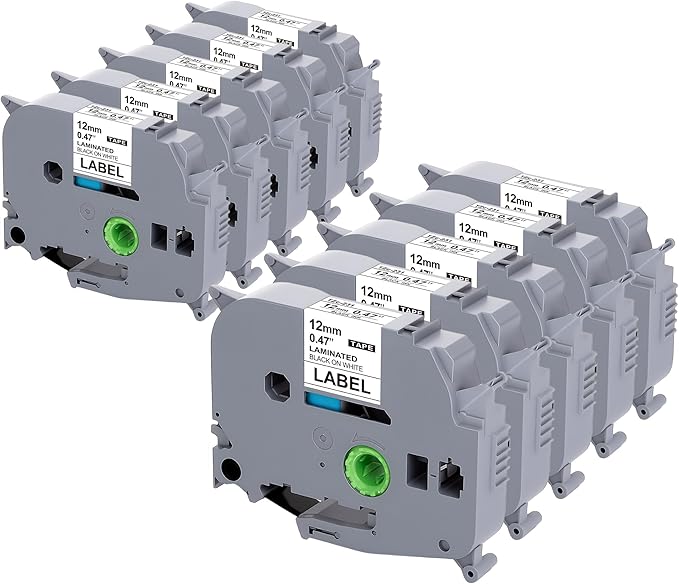 Weemay 1/2" Label Maker Refills Compatible by WEEMAY