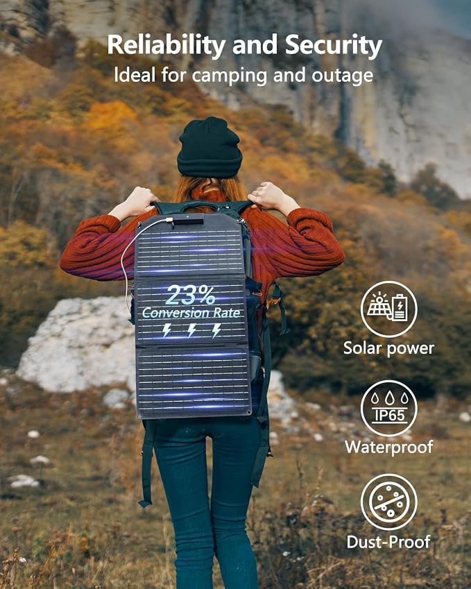 MARBERO 30W Solar Charger >23% High Efficiency Foldable Portable Solar Panel - Image 5