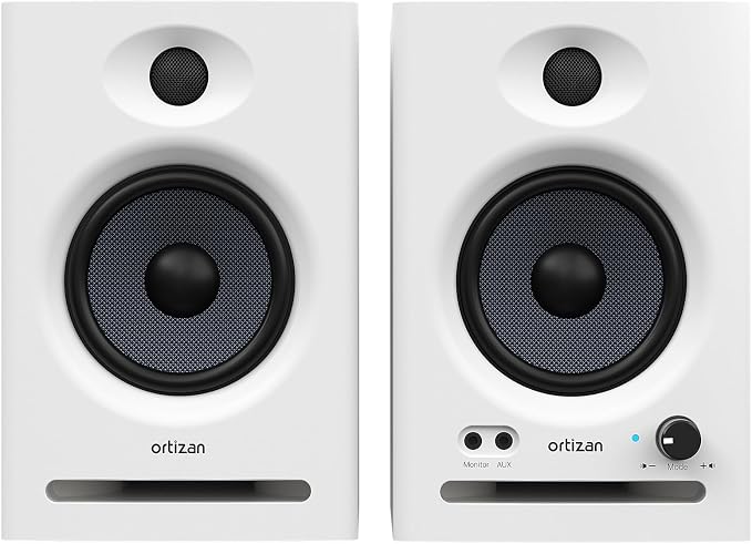 Ortizan C7 Dual-Mode 2.0 Studio Monitors, Active Monitor Speakers by Ortizan