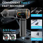 Car Vacuum Cleaner, 22000PA High Power Portable Handheld Car Vacuum & Air Duster - Image 3