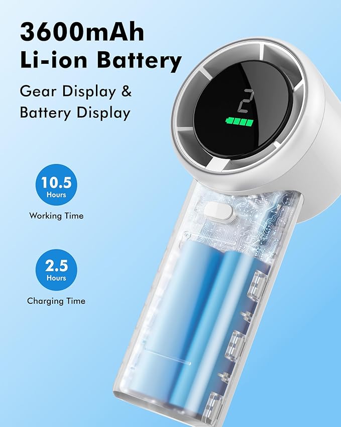 WHATOOK Portable Mini Fan: High Speed Cooling Fan, 10 Hours Battery Life - Image 4