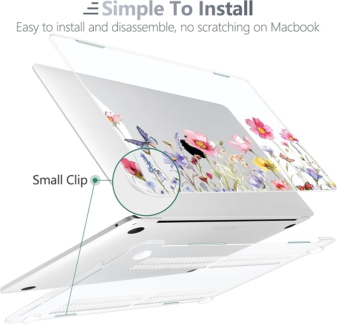 Batianda Case for M1 MacBook Air 13 Inch Model A2337 A2179 A1932 2021 2020 2019 - Image 4