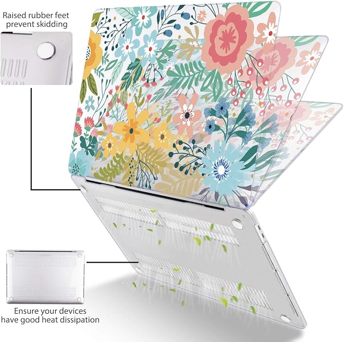 Mektron for MacBook Air 13 Case A1466/A1369, Snap-on Plastic Hard Shell Cover - Image 6