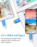 32GB 3 Pack 2-in-1 USB C Flash Drive Type-A+Type-C 3.1 Dual Drive OTG, Speed Up - Image 6