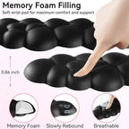 Cloud Wrist Rest for Computer Keyboard, 4-in-1 Memory Foam Leather Cloud - Image 4