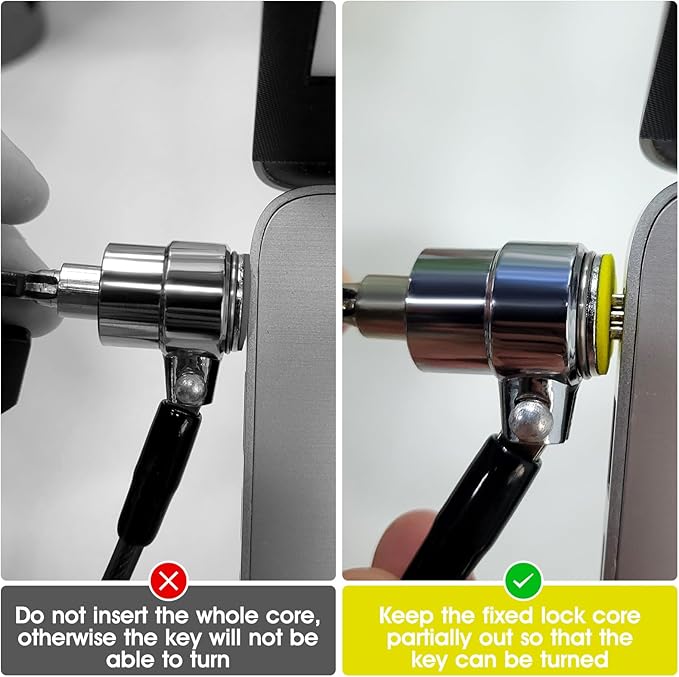 I3C Laptop Cable Lock 4 Digital Combination Lock Security Computer Cable Lock - Image 2