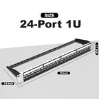 Jadaol 24 Port Shielded Patch Panel Rack or Wall Mount 19-Inch, 1U Cat6A - Image 6