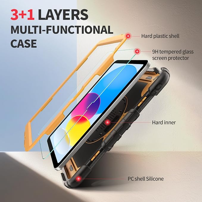 Ambison Case for iPad A16 11th/10th Generation 11"/10.9'' 2025/2022, Heavy Duty - Image 5