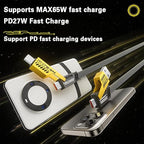 2Pack 4 in 1 Fast Charging Cable, Transferring Data, 6.65 Ft, Braided Cable 65W - Image 5