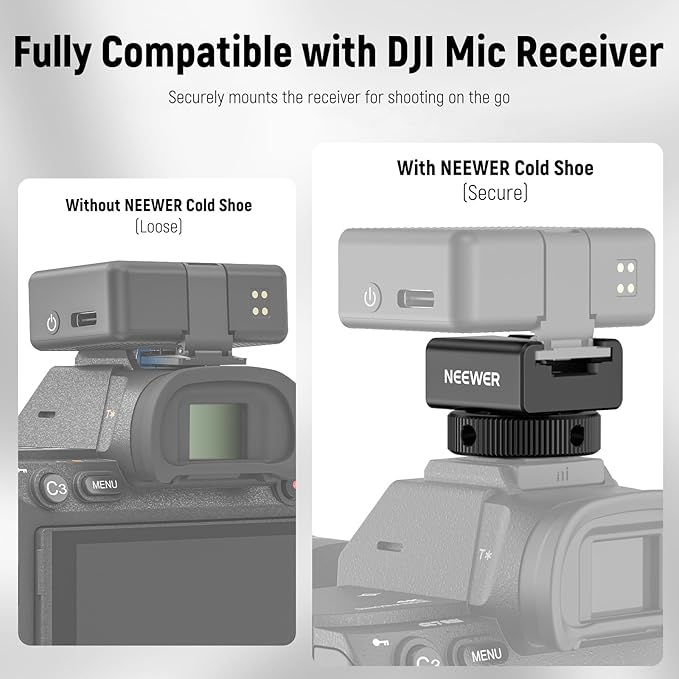NEEWER Cold Shoe Mount Adapter Compatible - Image 2