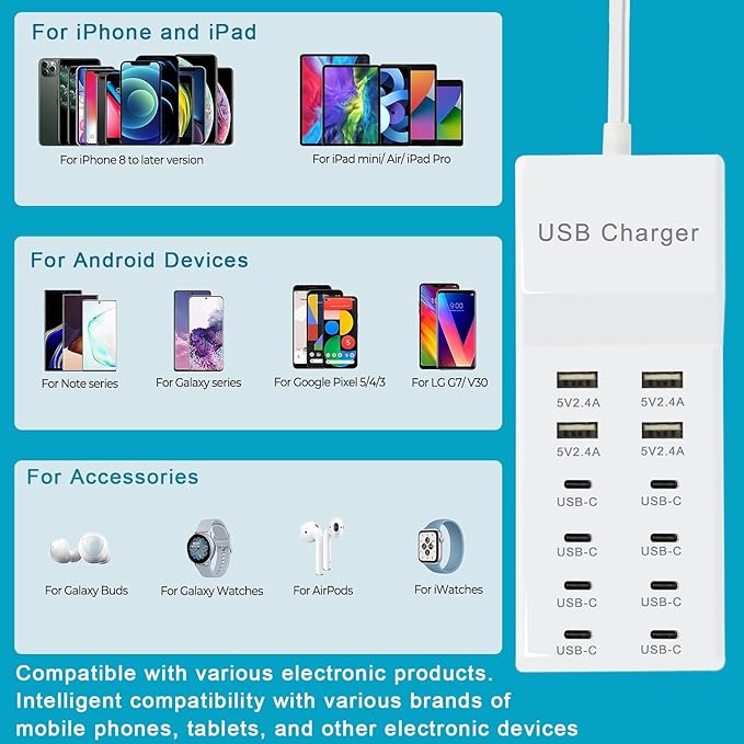 Multi-Port USB C Charging Station - Image 2