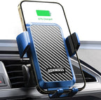 Wireless Car Charger, JOYMASS 15W Fast Charging Auto Clamping Car Charger Cell by JOYMASS