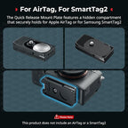 SmallRig Universal Mount Plate for AirTag, for SmartTag2, Quick Release Camera - Image 2
