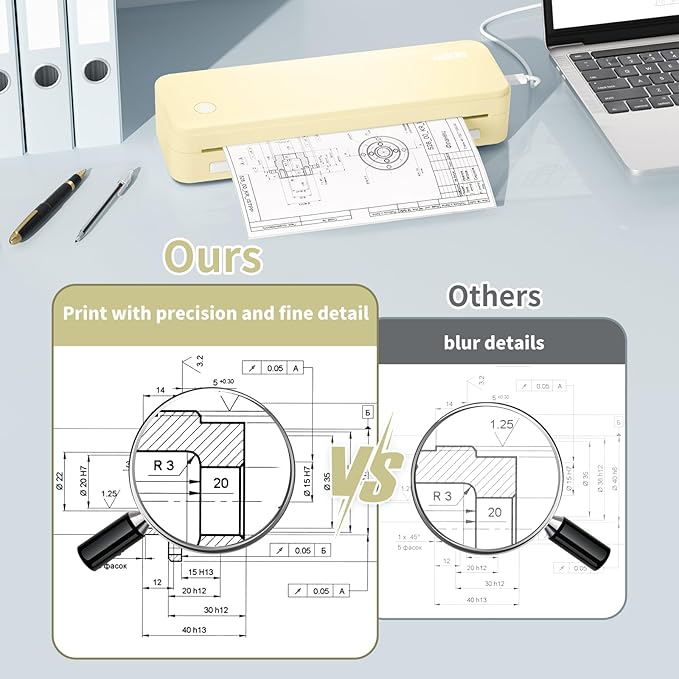 JADENS Portable Printers Wireless - Image 4
