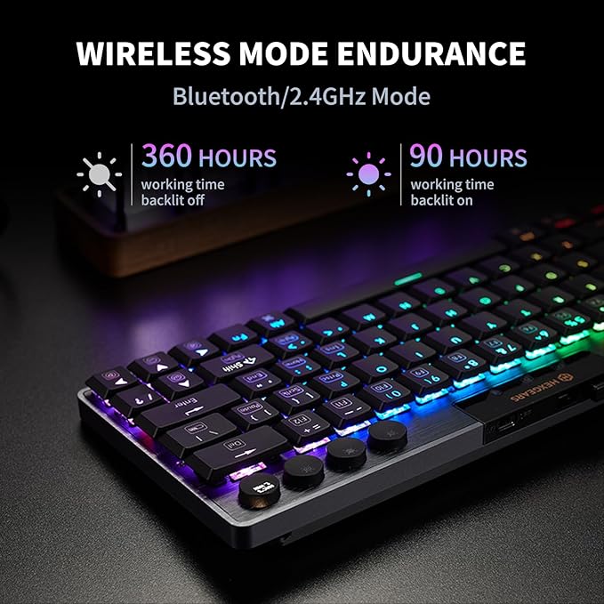 Hexgears A1 Low Profile Wireless Mechanical Keyboard - Image 3