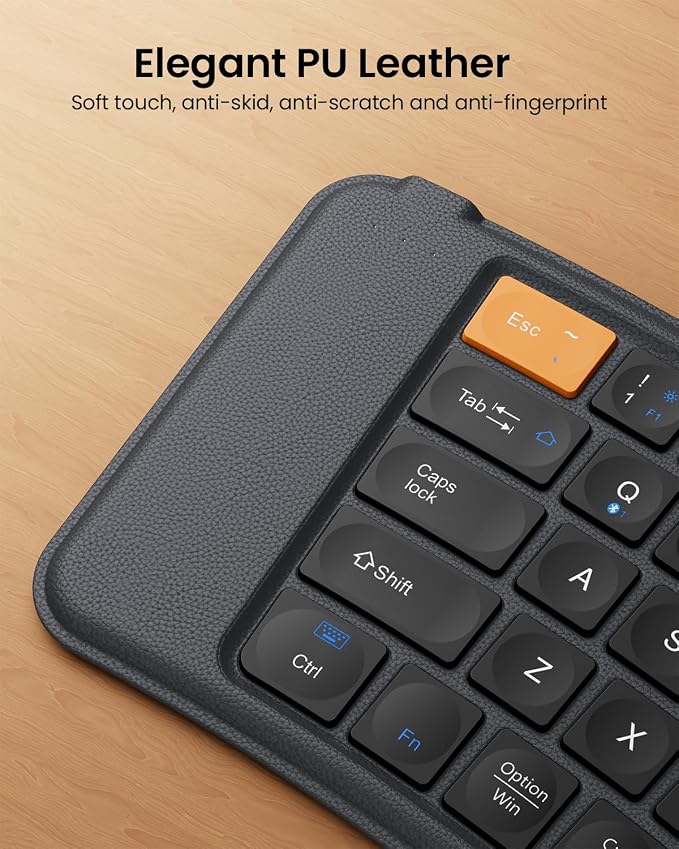ProtoArc Ergonomic Foldable Keyboard, XK03 Split Folding Bluetooth Keyboard - Image 8