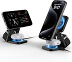 3-in-1 Wireless Charger Stand, LULULOOK 15W Magnetic Charger Wireless Fast by LULULOOK