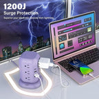 USB C Power Strip Tower, Surge Protector - Image 4