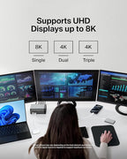 Belkin USB-C Hub, 11-in-1 Pro GaN Dock 150W, 3.5mm Port, 4K HDMI Ports - Image 6