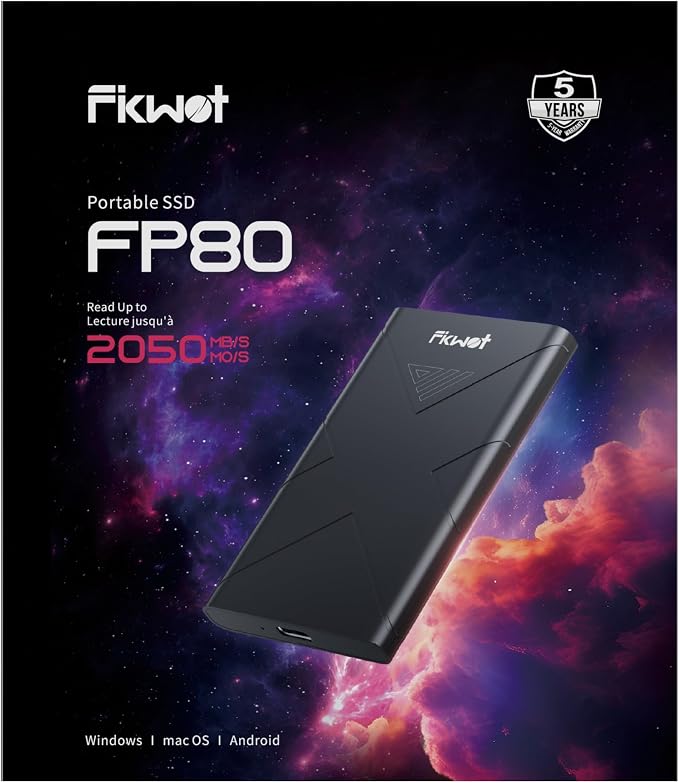 1TB External SSD, Portable SSD, USB 3.2 Gen2x2 External Solid State Drives - Image 9