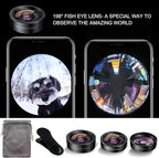KEYWING Phone Camera Lens 3 in 1 Phone Lens Kit, 198 Fisheye Lens + 120 Super - Image 5