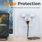 USB C Charger Block 20W PD, TESSAN 4 USB Wall Charger Fast Charging - Image 5