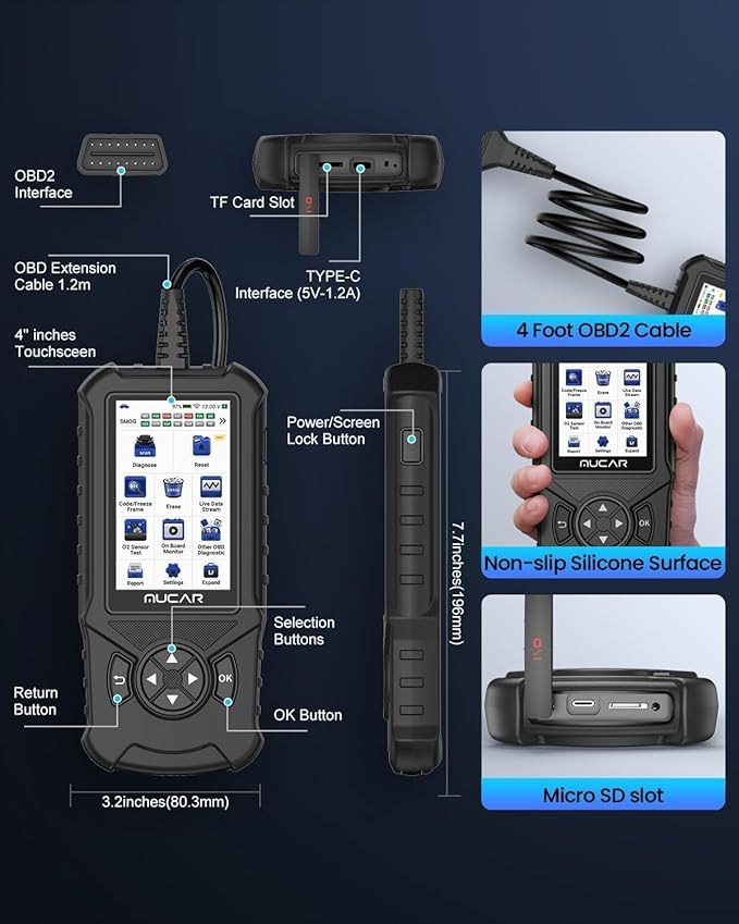 MUCAR CDE900 Elite OBD2 Scanner - Image 7