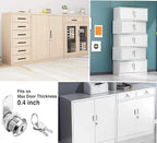 Cabinet Cam Locks Keyed Alike, 5/8'' Fits on 3/8'' Max Door Thickness, Secure - Image 6
