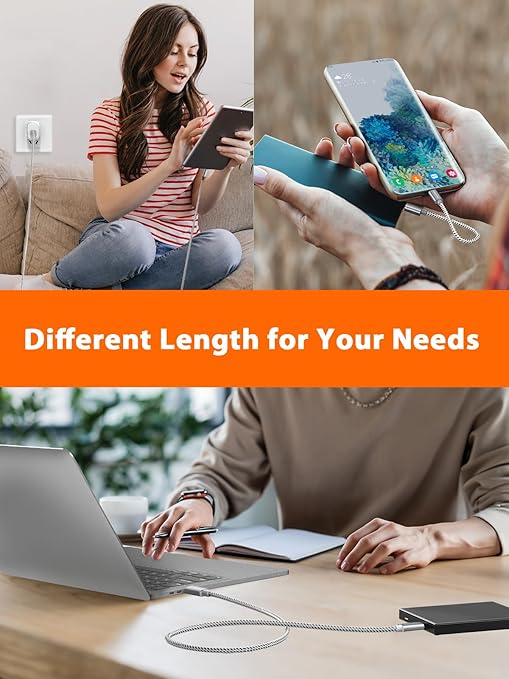 CableCreation USB A to USB C Short Cable 1FT 10Gbps, 3A Fast Charging, USB-C - Image 6