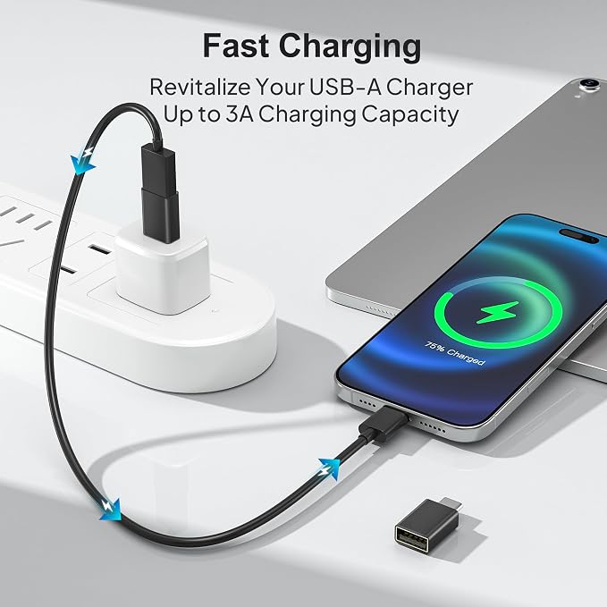 Elebase USB C to USB 3.0 Adapter 4 Pack, Type C Thunderbolt 4 to USB Converter - Image 5