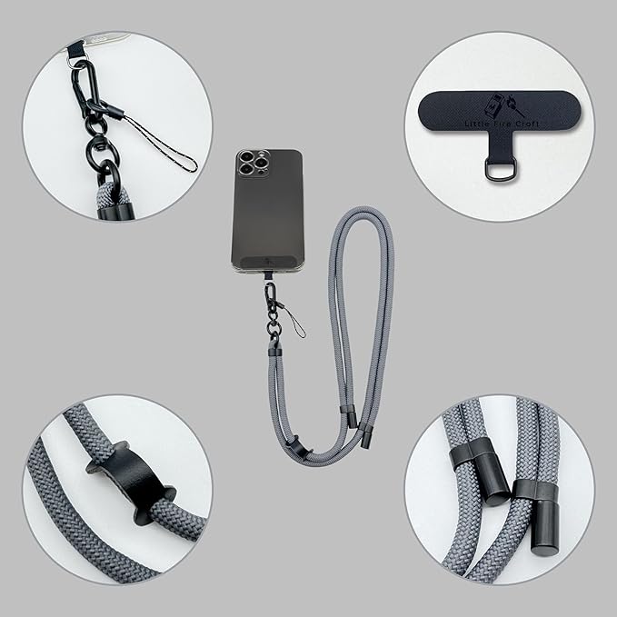 Adjustable Cell Phone Lanyard Crossbody Smartphone Strap Soft Rope Phone Lanyard - Image 5