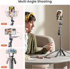 71" Selfie Stick Tripod with Wireless Remote & 2 Fill Lights, Tall Phone Tripod - Image 5