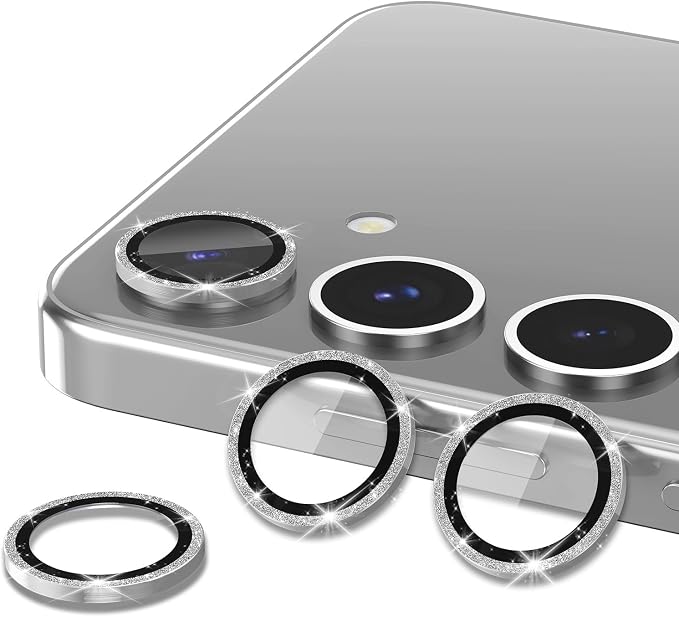 for Samsung Galaxy S24 FE Camera Lens Protector, Individual Metal Ring Tempered - Image 2