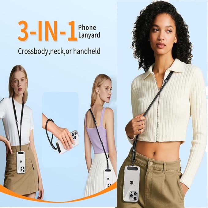 3 in 1 Adjustable Universal Anti-lost Cell Phone Lanyard, Detachable Cell phone - Image 7